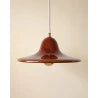 Suspension Gigaro L - Céramique émaillée Terre brûlée Ø30 cm - Masamé