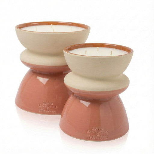 Bougie Tamtam M - Rose Poudre - Côté Bougie