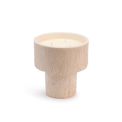 Coupe Striée Blanche M - Senteur Mon Bel Oranger - Côté Bougie