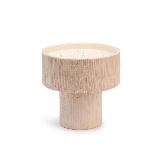 Coupe Striée Blanche L - Senteur Mon Bel Oranger - Côté Bougie