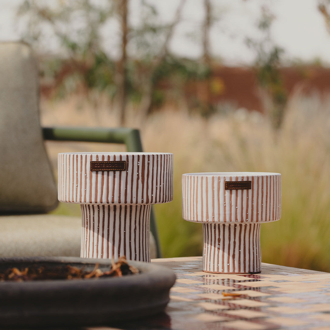 Bougie Coupe Zébré M – Kamoun – Côté Bougie