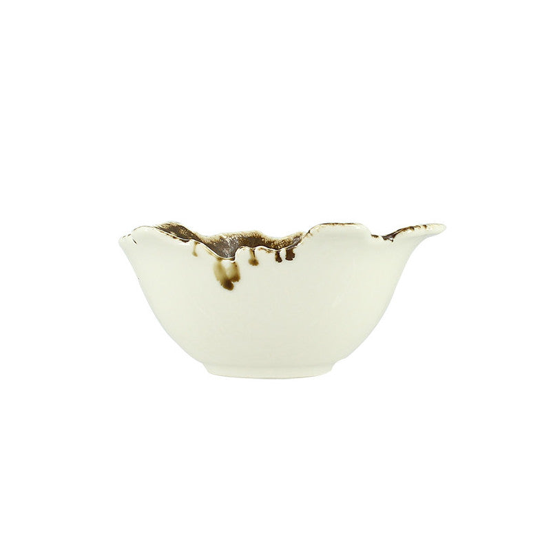 Coupelle Saturne 13cm en porcelaine marron