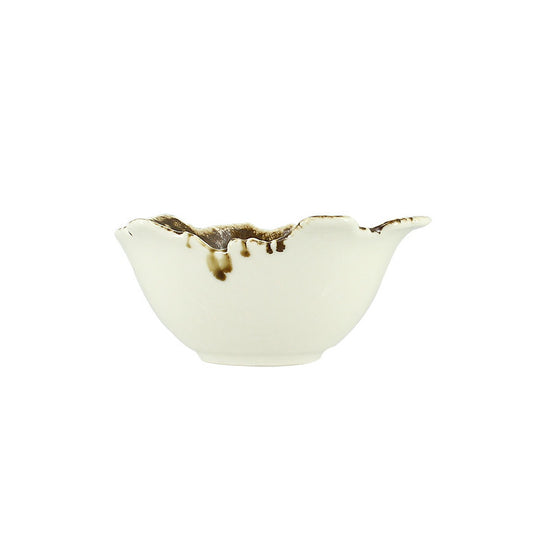 Coupelle Saturne 13cm en porcelaine marron