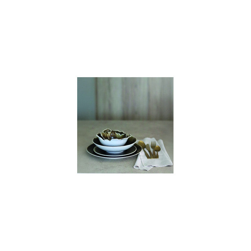 Coupelle Saturne 13cm en porcelaine marron