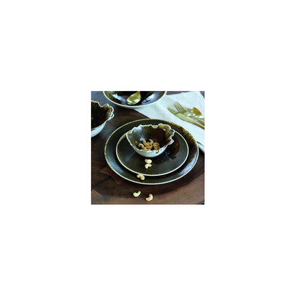 Coupelle Saturne 13cm en porcelaine marron