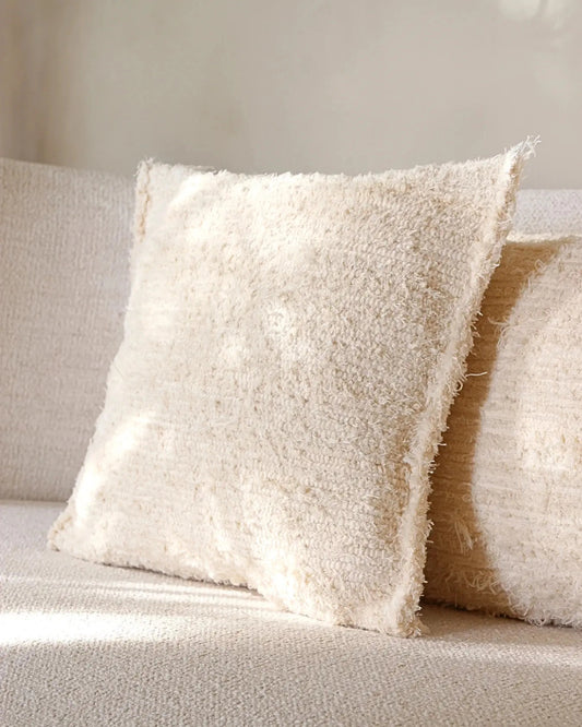 Coussin GAOU – Coton recyclé crème – 40 x 40 cm - Masamé