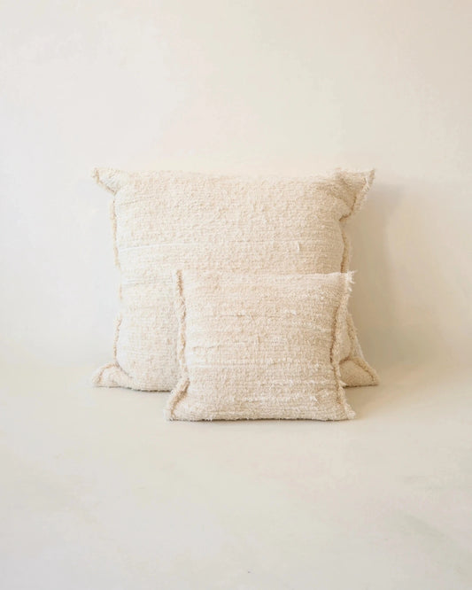 Coussin GAOU – Coton recyclé crème – 40 x 40 cm - Masamé