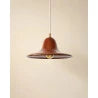 Suspension Gigaro M - Céramique émaillée Terre brûlée Ø23 cm - Masamé