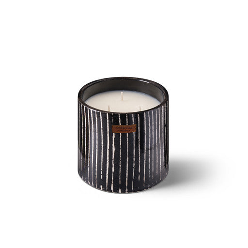 Bougie Zébré M - Senteur Mandarine Majorelle - Côté Bougie