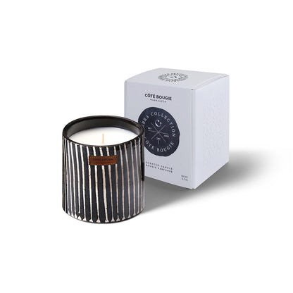 Bougie Zébré S – Mandarine Majorelle – Côté Bougie